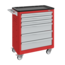 SalesBridges Werkplaatswagen Trolley SERVILOG met laden Rood