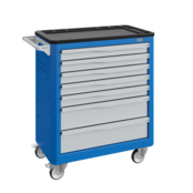 Workshop Trolley SERVILOG with drawers Red