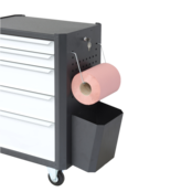 Werkplaatswagen Trolley SERVILOG met laden Rood