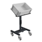 Chariot d'atelier SRI Chariot de rangement réglable pour bacs en plastique