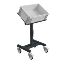 Chariot d'atelier SRI Chariot de rangement réglable pour bacs en plastique