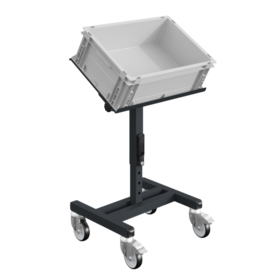 Chariot d'atelier SRI Chariot de rangement réglable pour bacs en plastique