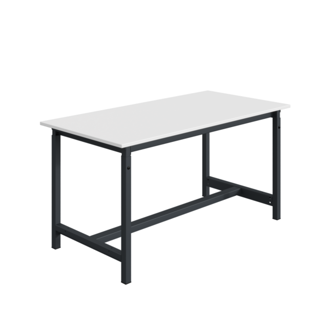 Ergonomische werktafel PTH-model in hoogte verstelbaar 300 kg Antraciet