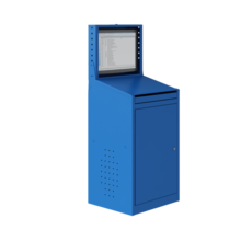 Computerkasten AIC 2009 Industrieel blauw