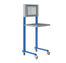 Open computerstand Industrial blue