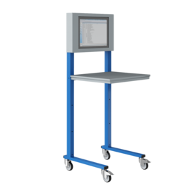 Open computerstand Industrieel blauw