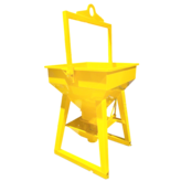 Godet à béton pour manuel de grue