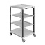 SalesBridges Chariot d'atelier CAR avec 4 plateaux Gris Anthracite