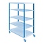 SalesBridges Magazijnwagen CAR met 5 etages Industrieel Blauw