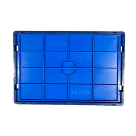 Deksel KLT R-KLT RL-KTL 60x40 cm Kratten  stapelbakken eurobox blauw