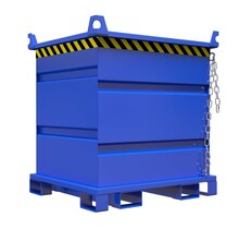 Metal container for rotating forks and crane 1000L 1000Kg VTR-model