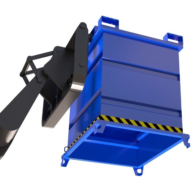 Metal container for rotating forks and crane 1000L 1000Kg VTR-model