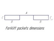Benne en acier pour chariot à tête rotative 1000L 1000Kg VTR-modèle