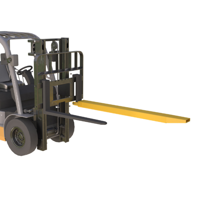 Forks extenders sleeves 1600mm for forklift with security pin