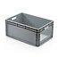 SalesBridges Plastic Kratten 60x40x27 cm met grijpopening Eurobox container Stapelbak