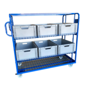Mesh Trolley  Order Picking Mesh Shelf Trolley Rollcontainer for europbox e-commerce