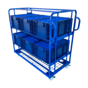 Mesh Trolley  Order Picking Mesh Shelf Trolley Rollcontainer for europbox e-commerce