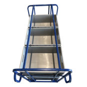 Chariot en filet de préparation de commandes pour magasin e-commerce pour bac de rangement