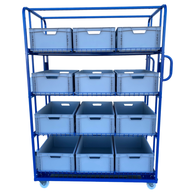 Order Picking Rollcontainer 130x65x190cm e-commerce container trolley