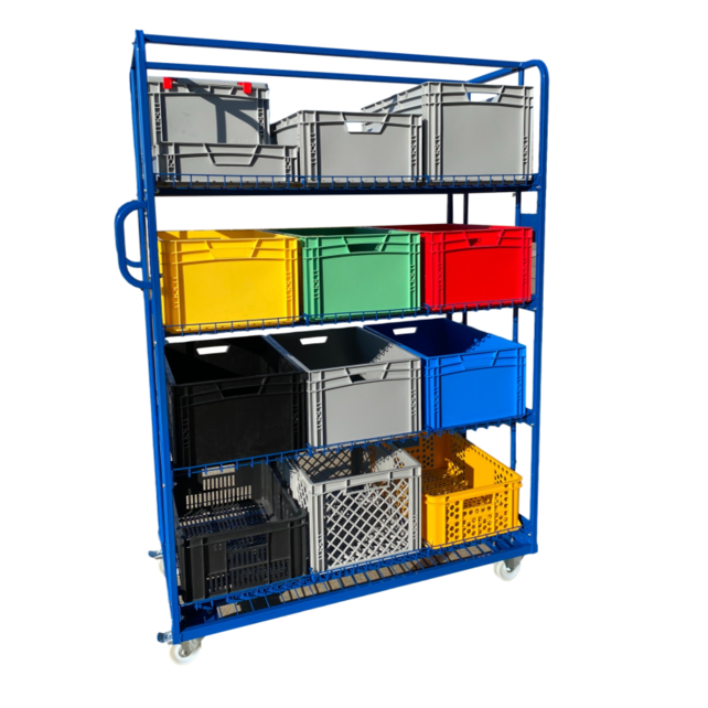Order Picking Rollcontainer 130x65x190cm e-commerce container trolley