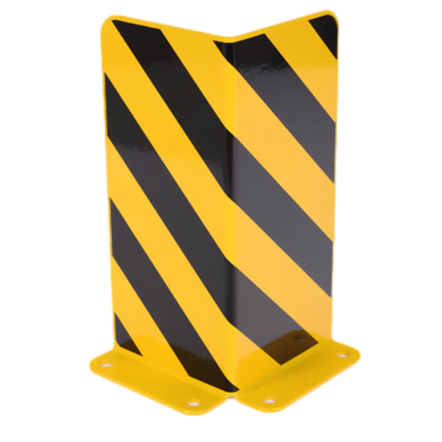 Crash Protection Guards 5mm Steel L-Profile for racks H40cm