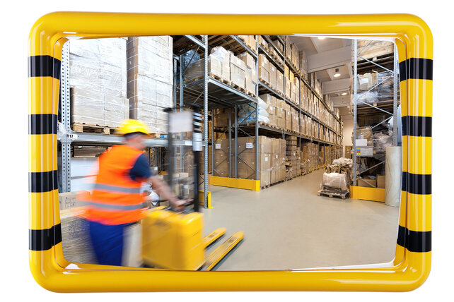 Miroir industrie Check point pour salle de production ou entrepot