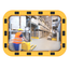 SalesBridges EUvex Industrieel Spiegel Rond/Rechthoek Pro zwart / geel frame