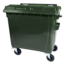 SalesBridges 4 wheeled collection waste bin 660L Green