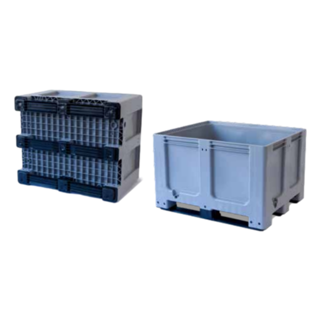 Caisse en plastique grand volume 3 traîneaux