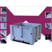 Big box plastic with closed walls 3 sledes