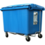 SalesBridges Afvalcontainer 1700L H.D.P.E. op wielen Blauw