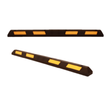 Veilige parkeerstop van hard rubber met reflector 180 cm