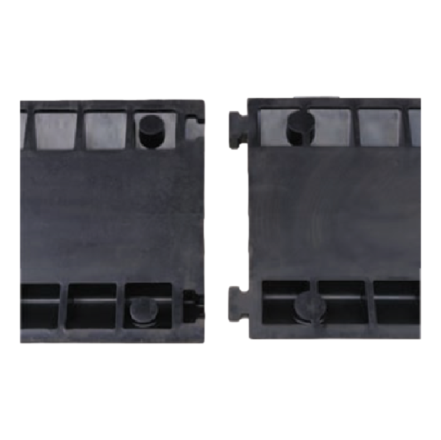 Cable Bridge with Cover  2 tunnels Ø 30 mm cable protection