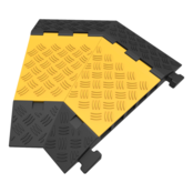 Cable Bridge with Cover  3 tunnels Ø 50 mm cable protection 45° angle