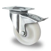 Roulette  pivotante avec frein Heavy Duty 150mm 800kg Polyamide de haute qualité