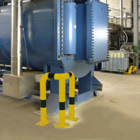 Impact corner protection from steel