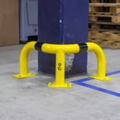 Impact corner protection from steel