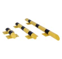 Collision protection crossbar galvanized and powder coated in yellow-black