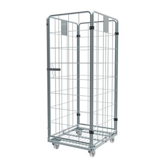 Roll Container with  4 sides demountable (H) 1830 mm zinc