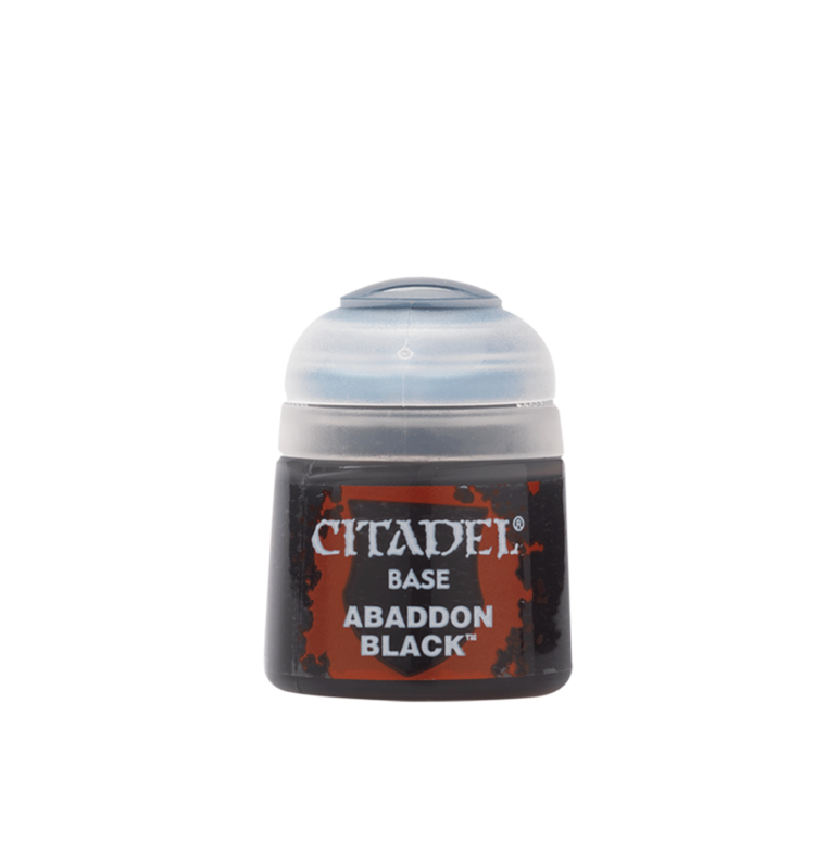 Games Workshop Warhammer GAMES WORKSHOP - CITADEL COLOUR - BASE: ABADDON BLACK