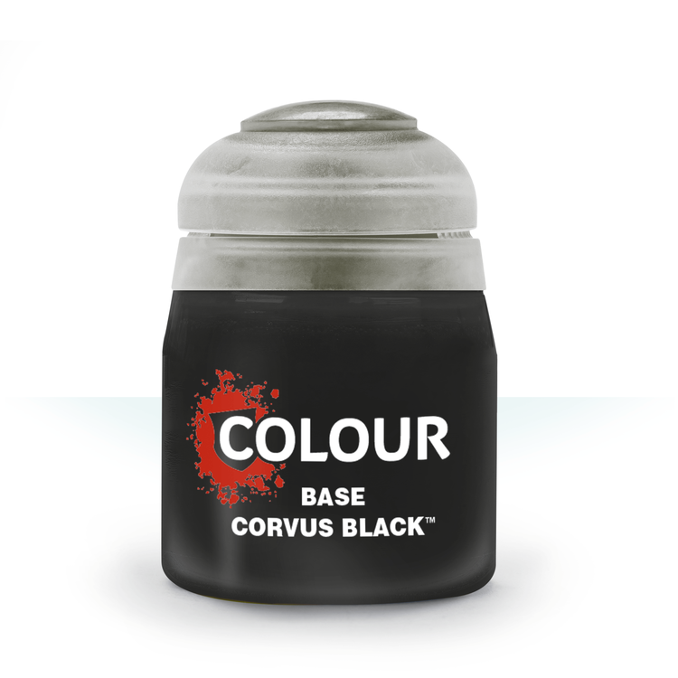 Games Workshop Warhammer GAMES WORKSHOP - CITADEL COLOUR - BASE: CORVUS BLACK