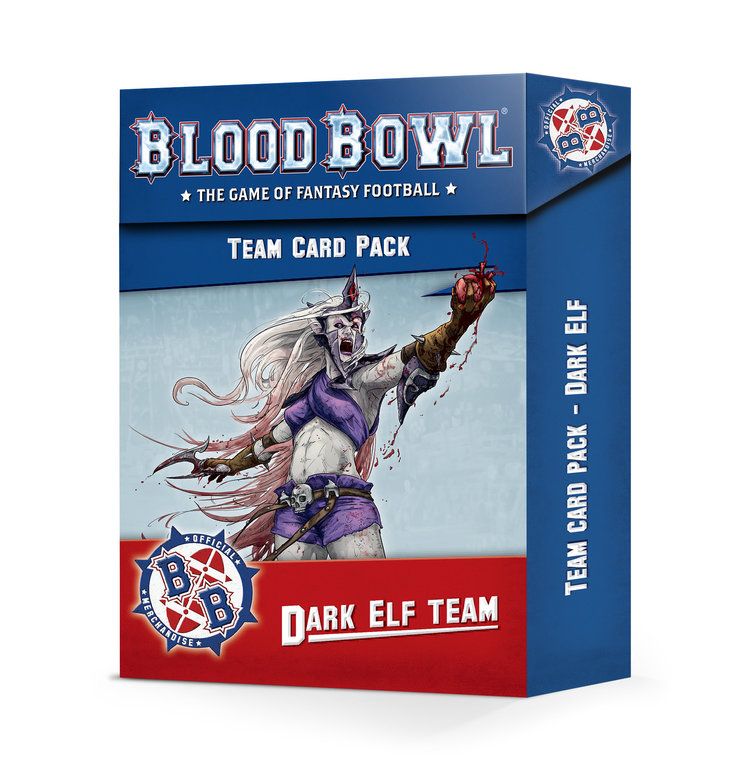 Games Workshop Warhammer Games Workshop - Warhammer - Blood Bowl: Dark Elf Team - Team Cards (en)