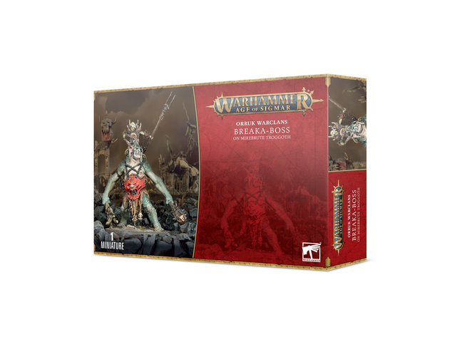 Games Workshop Warhammer Orruk Warclans: Breaka-Boss on Mirebrute Troggoth