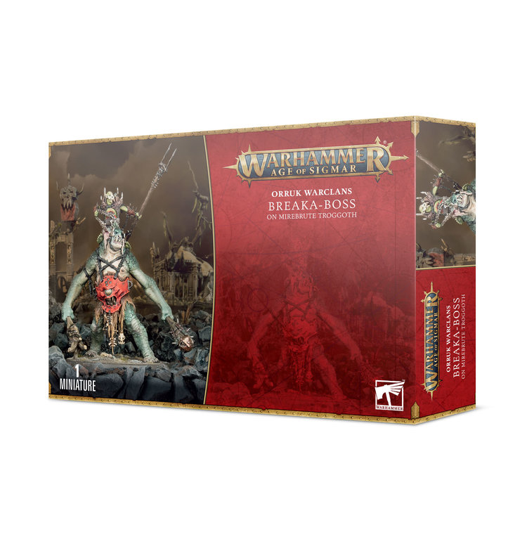 Games Workshop Warhammer Warhammer Age of Sigmar - Orruk Warclans: Breaka-Boss on Mirebrute Troggoth