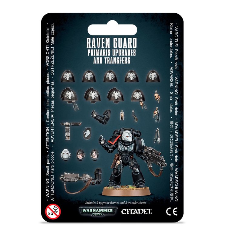 Games Workshop Warhammer Warhammer 40000 - Space Marines: Raven Guard Primaris Upgrades & Transfers