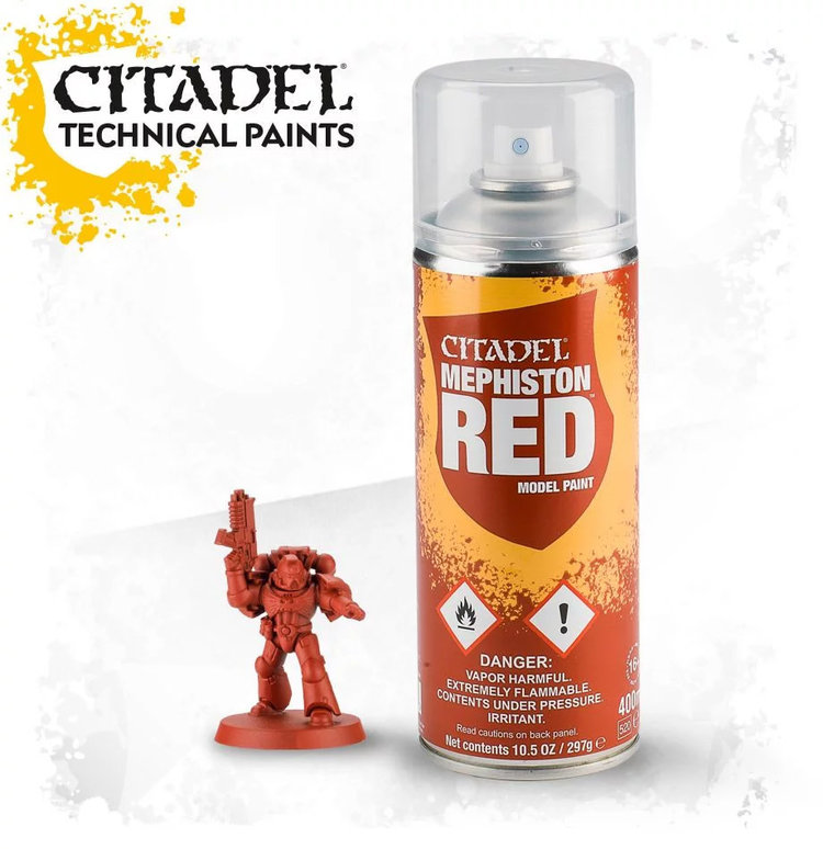 Games Workshop Warhammer GAMES WORKSHOP - CITADEL - SPRAY: MEPHISTON RED