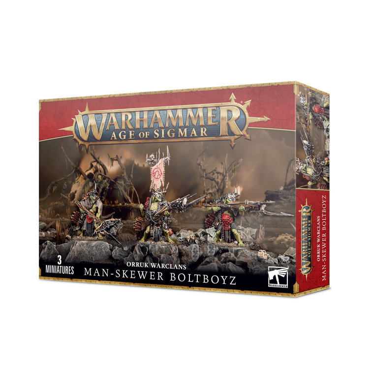 Games Workshop Warhammer Warhammer Age of Sigmar - Orruk Warclans: Man-Skewer Boltboyz