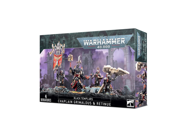 Games Workshop Warhammer Black Templars: Chaplain Grimaldus & Retinue