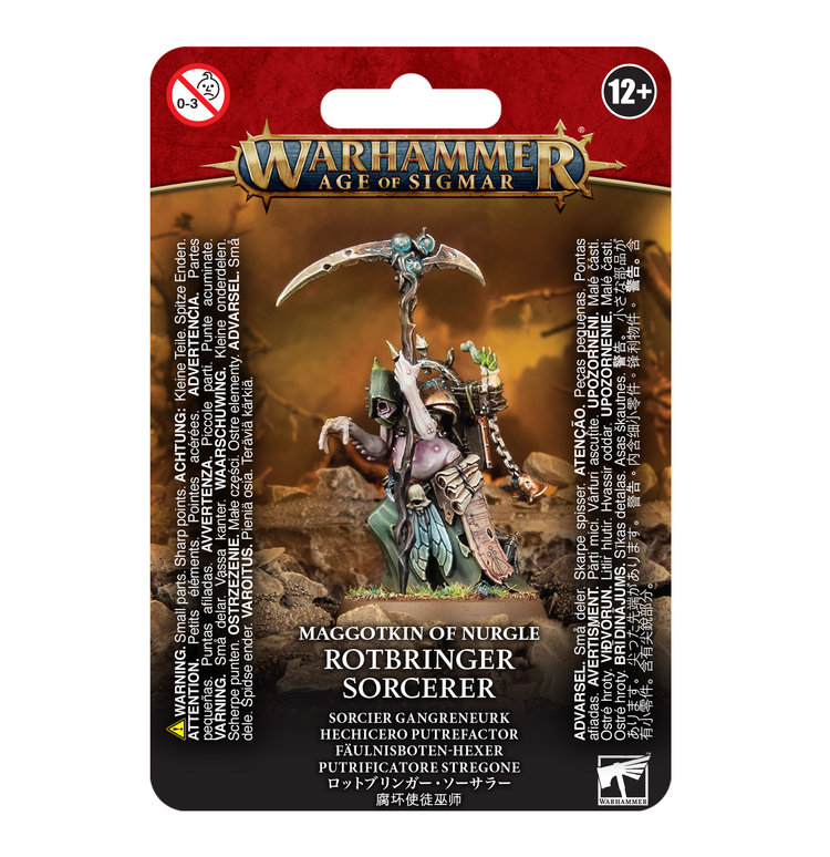 Games Workshop Warhammer Warhammer Age of Sigmar - Maggotkin of Nurgle: Rotbringer Sorcerer