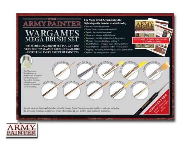 The Army Painter The Army Painter: Wargames Mega Brush Set